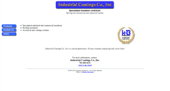 Desktop Screenshot of industrialcoatingsco.com